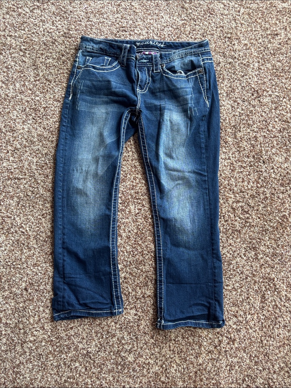 Maurices Women's Dark capri Cut Jeans